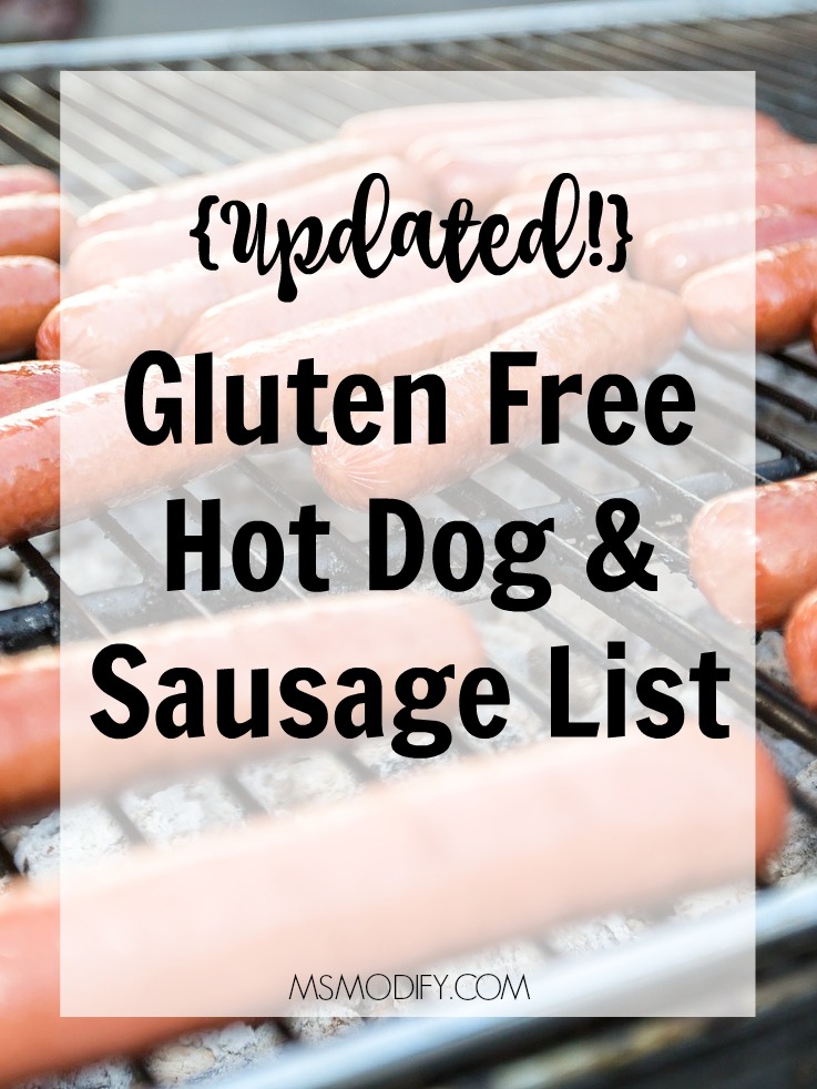 Gluten Free Hot Dog & Sausage List MsModify