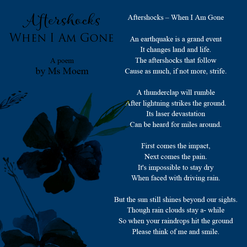Ms Moem Poems. Life. Etc. Poet. Author. Creative.