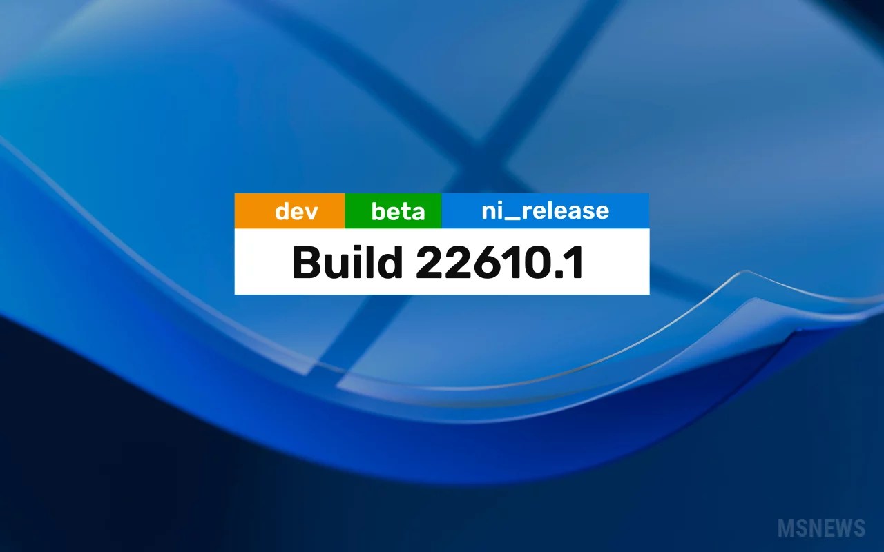 Анонс Windows 11 Insider Preview Build 22610 (каналы Dev и Beta