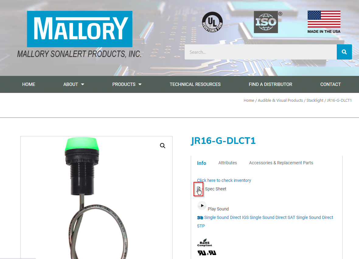 Microphone Elements Mallory