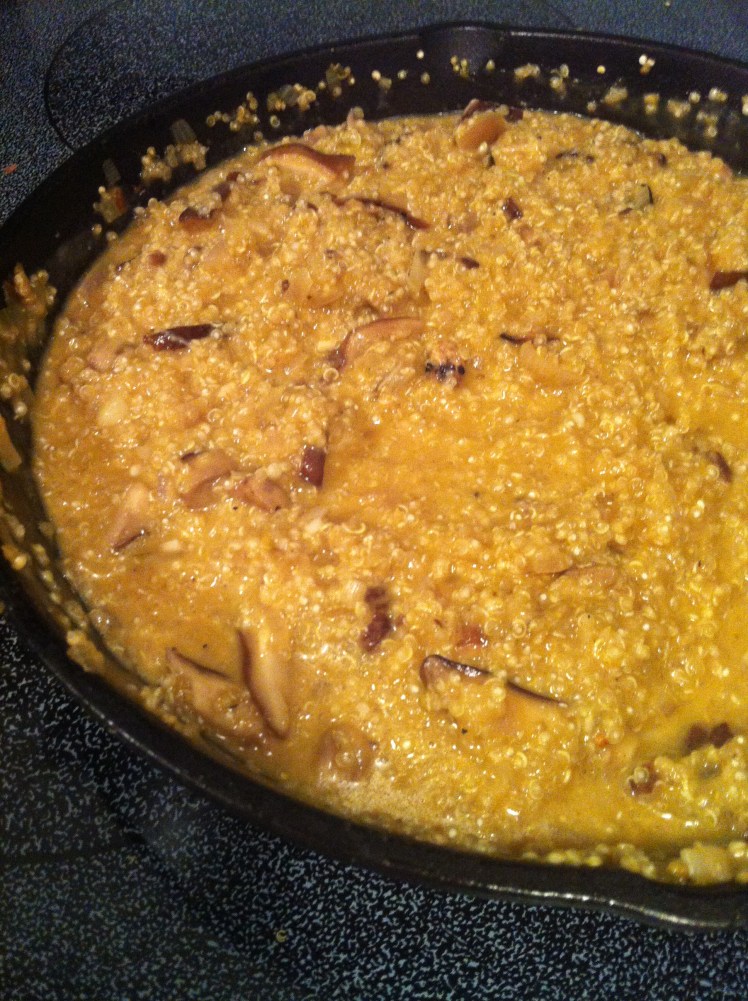 quinoa risotto with shiitake mushrooms delight