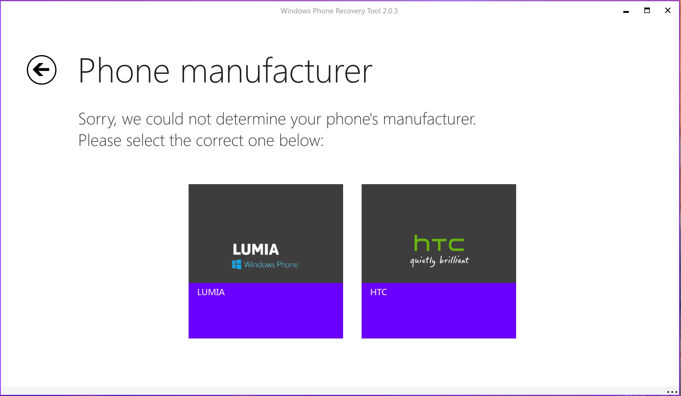 Windows Phone Recovery Tool updated for Lumia 520 family.