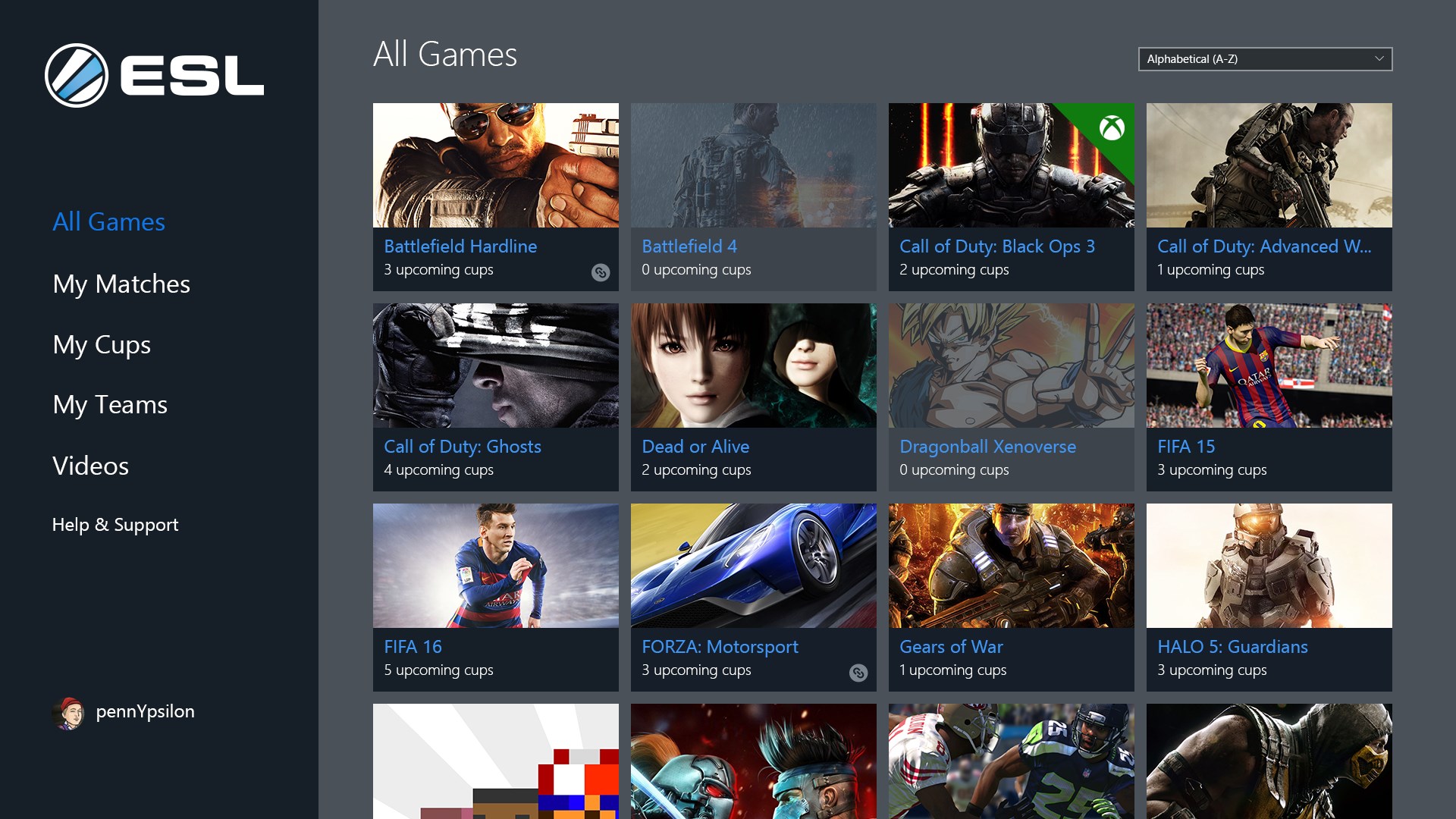 ESL eSports app yave kuwanikwa Windows 10 zvishandiso
