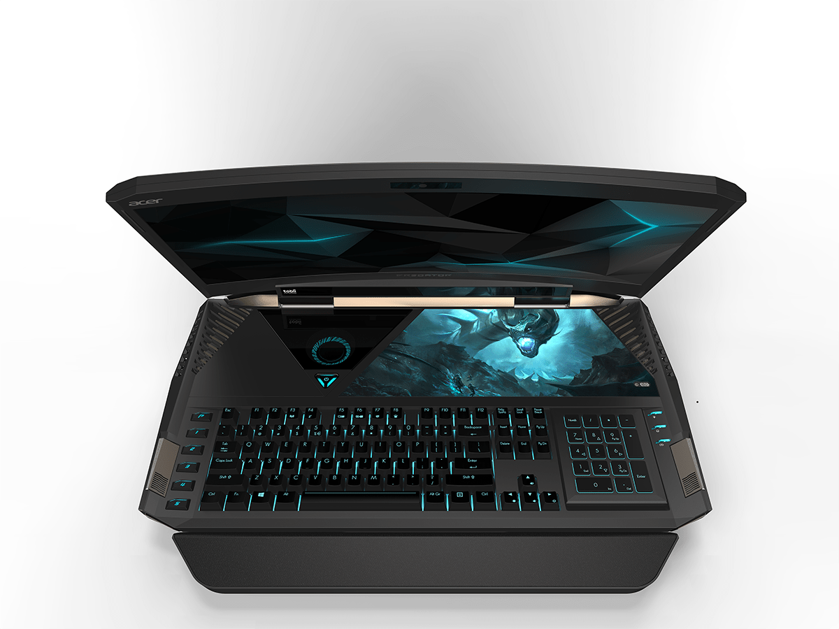 Acer's new gaming laptop comes with dual GTX 1080s and a curved display