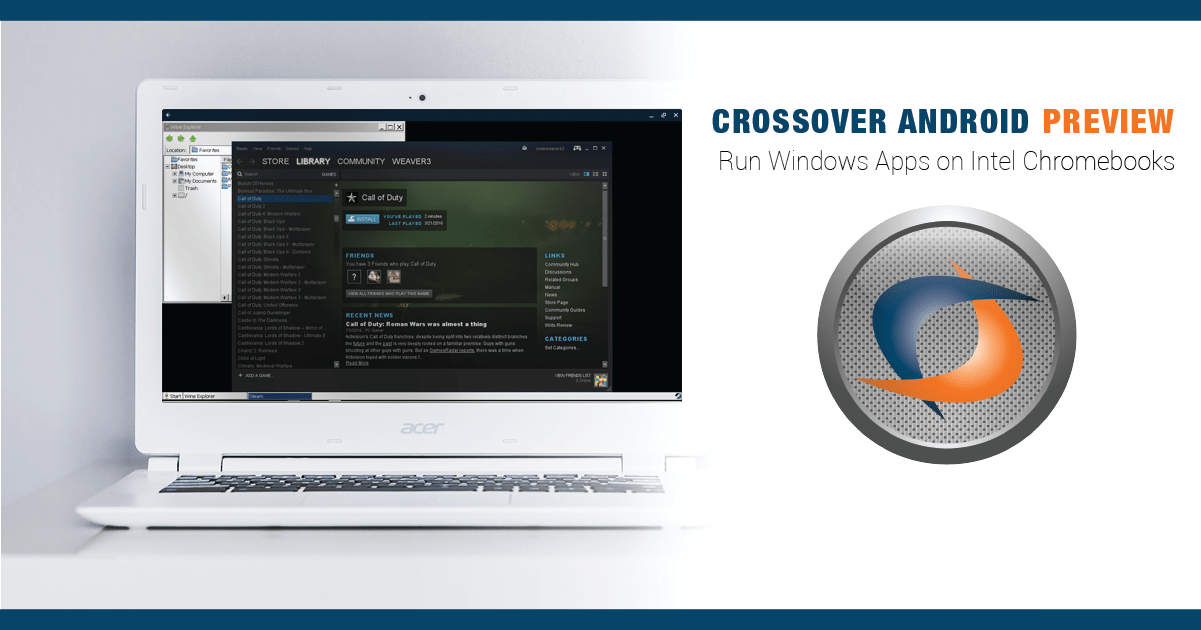 CrossOver Android Preview brings Windows apps to Chromebooks MSPoweruser