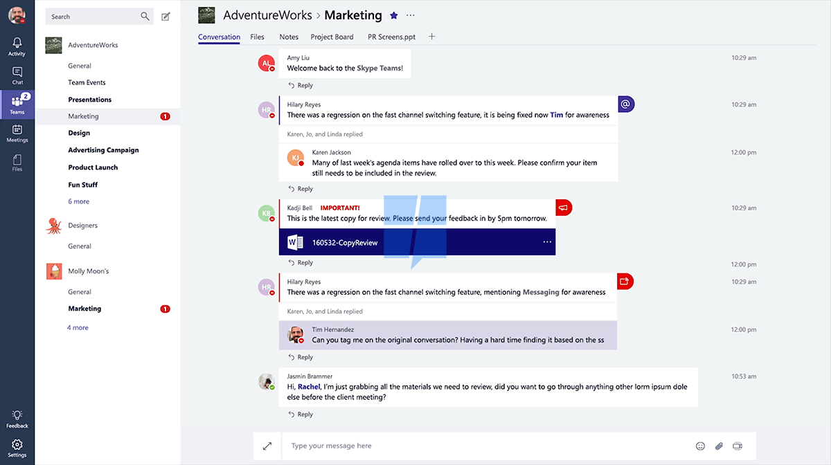 Screenshots of the Microsoft Teams iOS app emerge