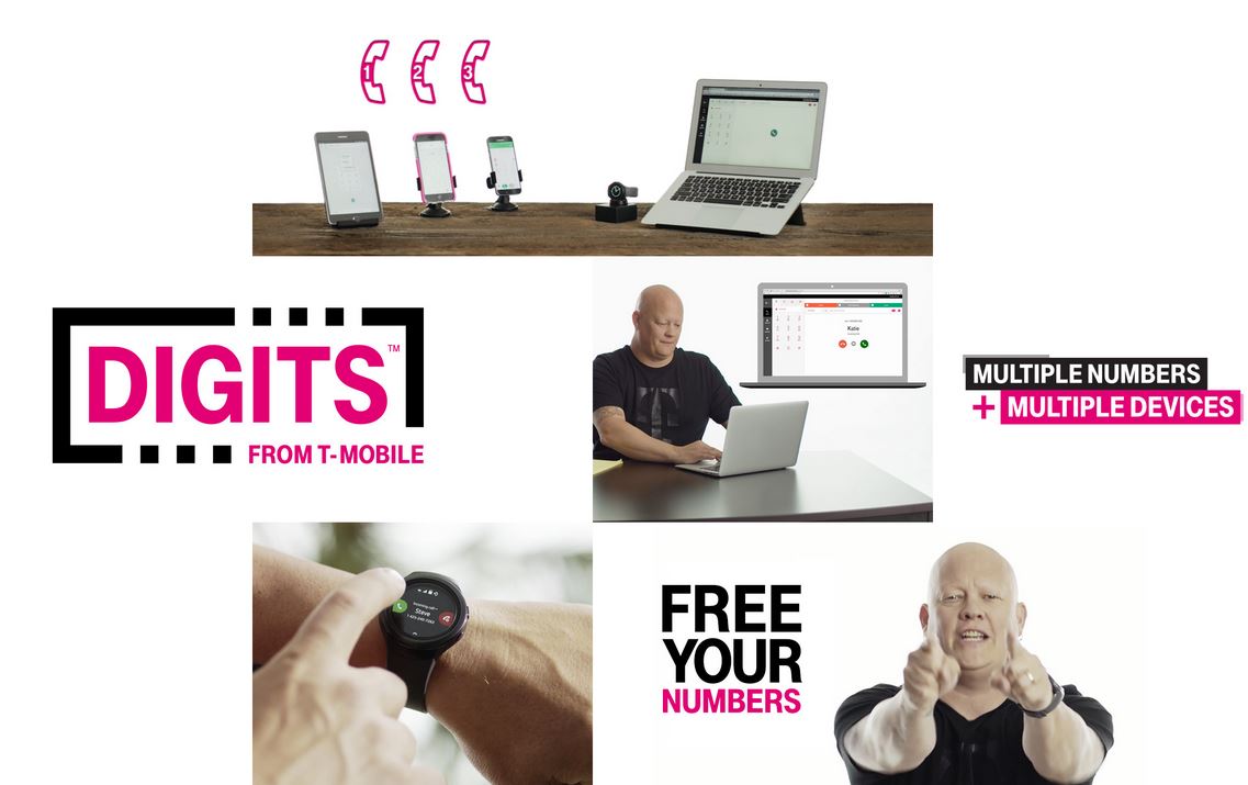 TMobile's new DIGITS service allows you to use your phone number on