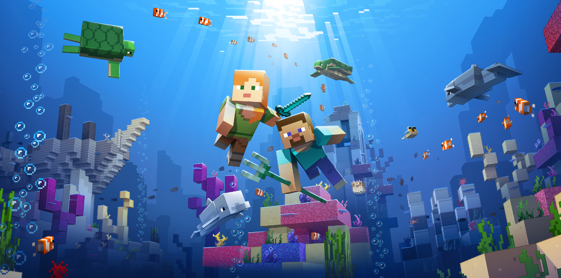 Minecraft's Update Aquatic is now live on Xbox One MSPoweruser