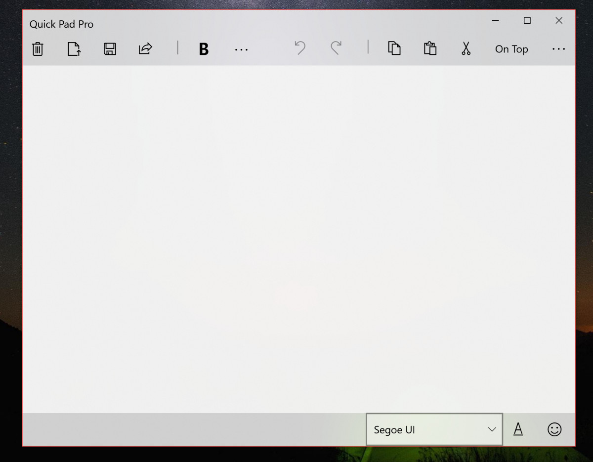 Quick pad UWP Notepad replacement gets more compact Compact Overlay