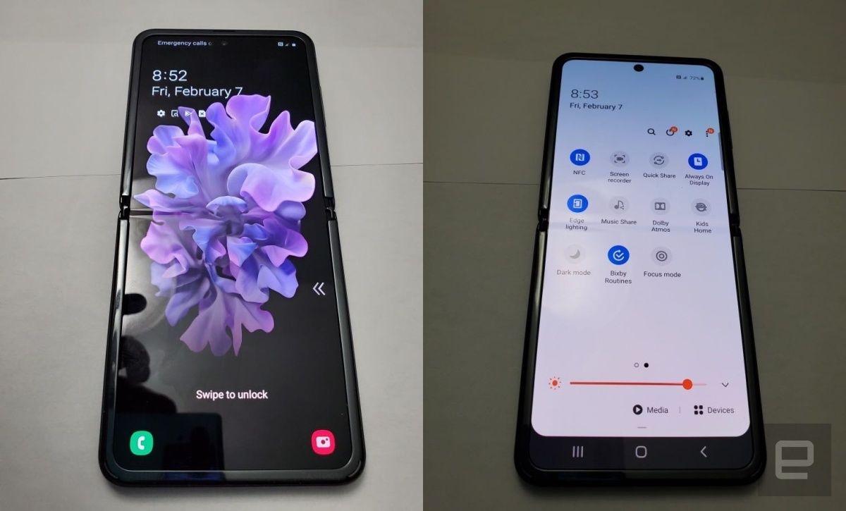 Samsung Galaxy Z Flip's Ultrathin Glass does not appear