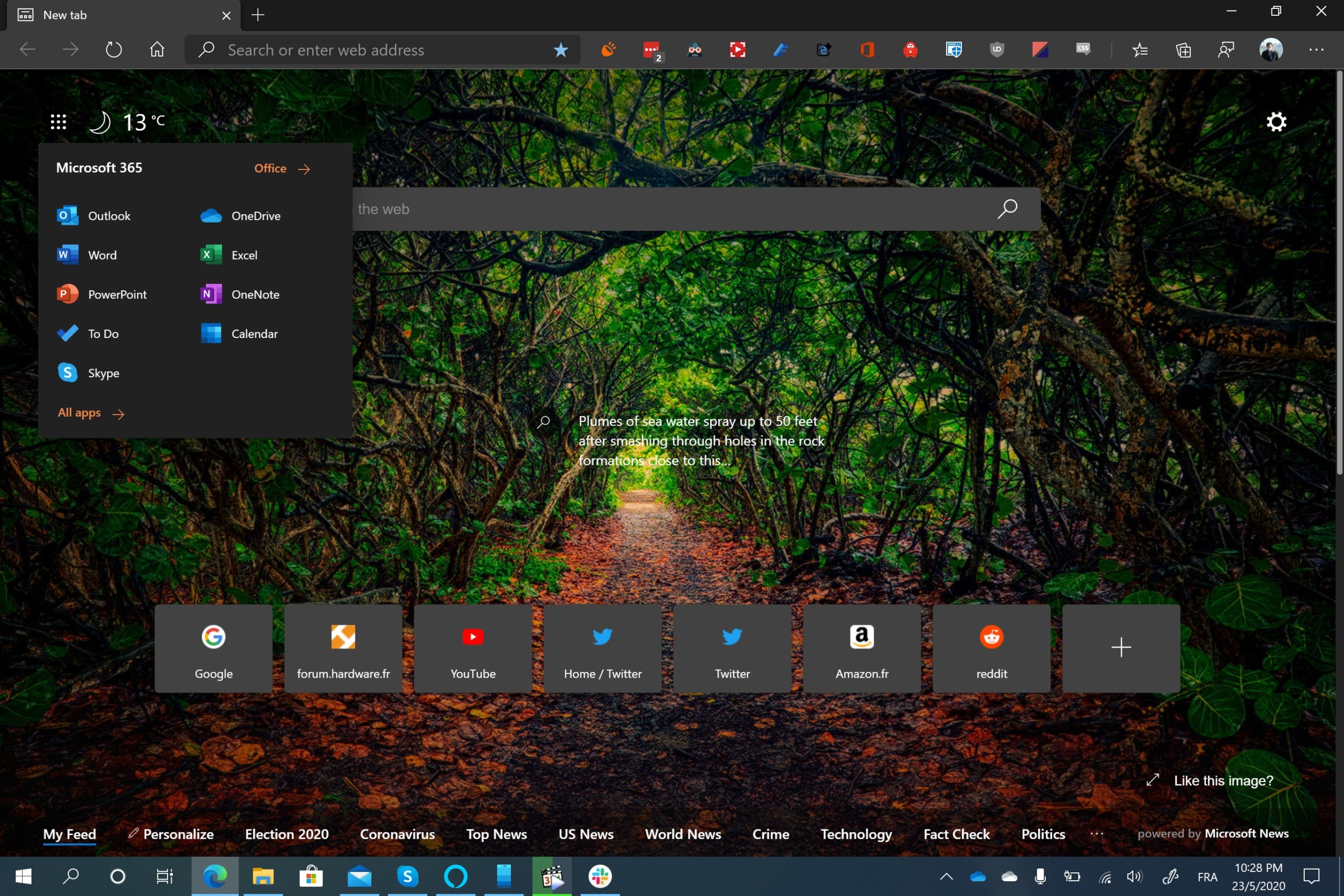 Microsoft adds links to its own web apps on Edge New Tab Page MSPoweruser