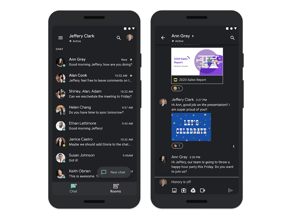 Google Chat gets dark theme support on Android and iOS MSPoweruser