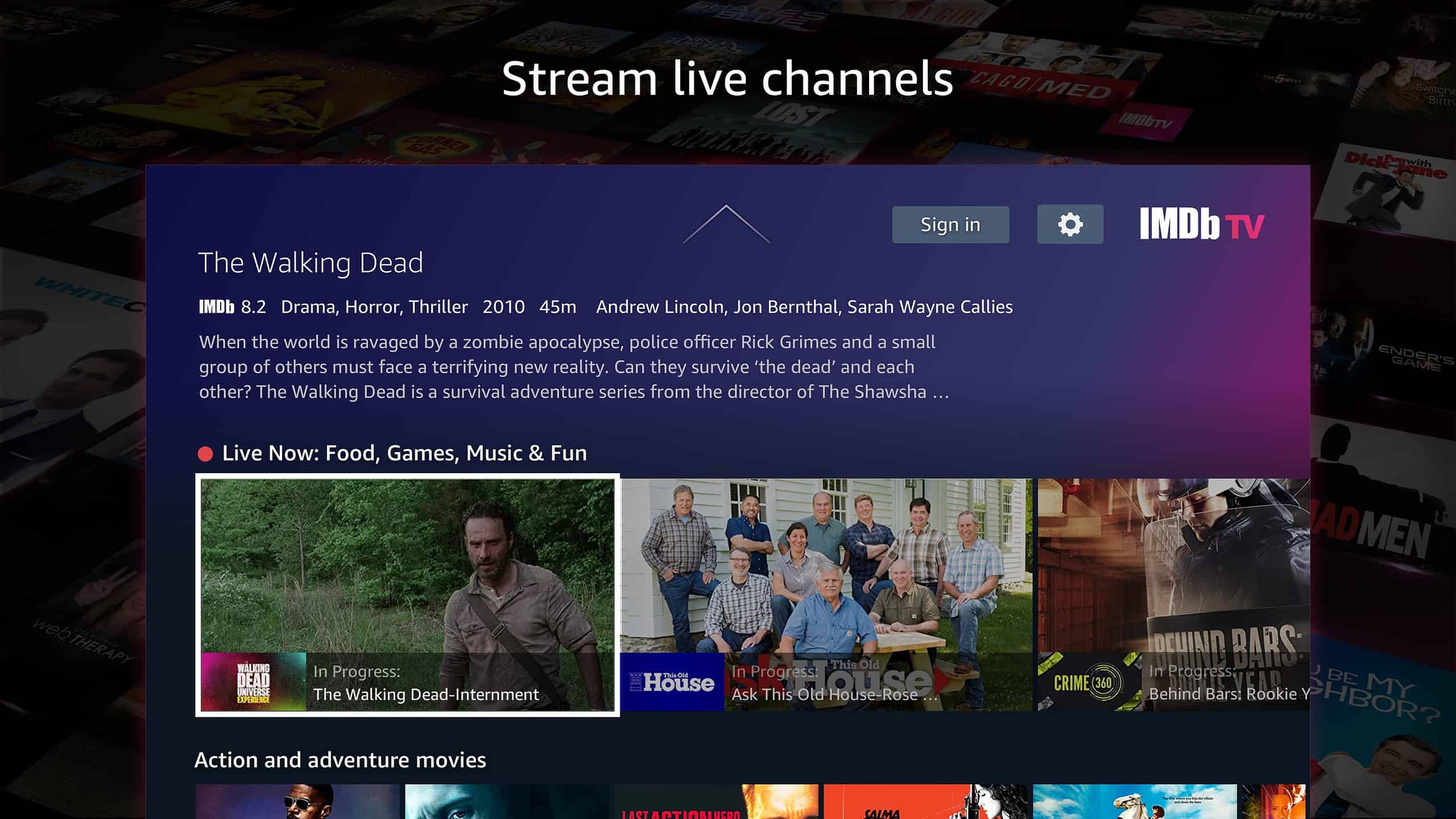 IMDB.tv app for the Xbox Series S and X now available in the Microsoft