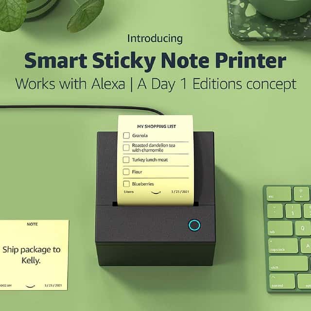 Amazon is releasing an Alexapowered Sticky Note printer MSPoweruser