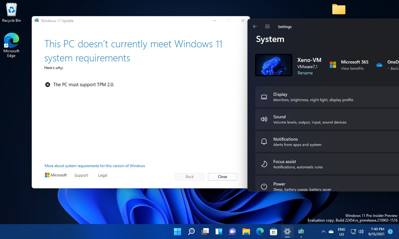 Microsoft confirms Windows 11 will not support most Virtual Machines