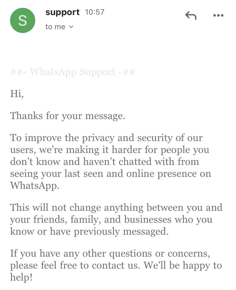 WhatsApp now hides your last seen status from unknown contacts MSPoweruser