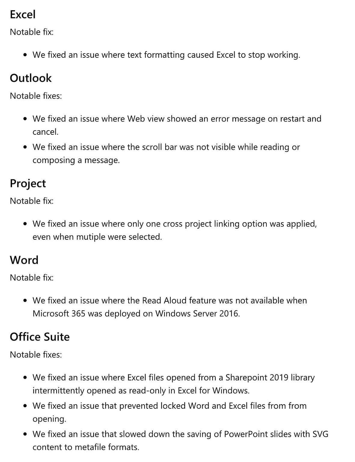 Microsoft releases Office Version 2210 (Build 15726.20000) for Insiders