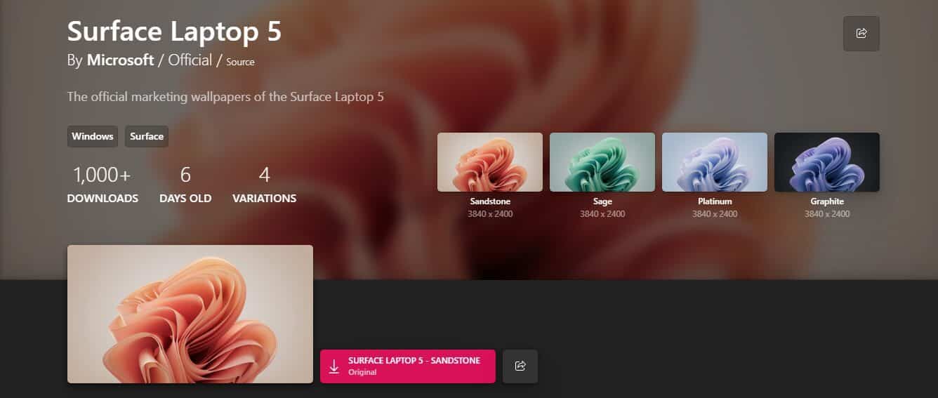 The new Surface Pro, Laptop 5 Windows 11 wallpapers are here