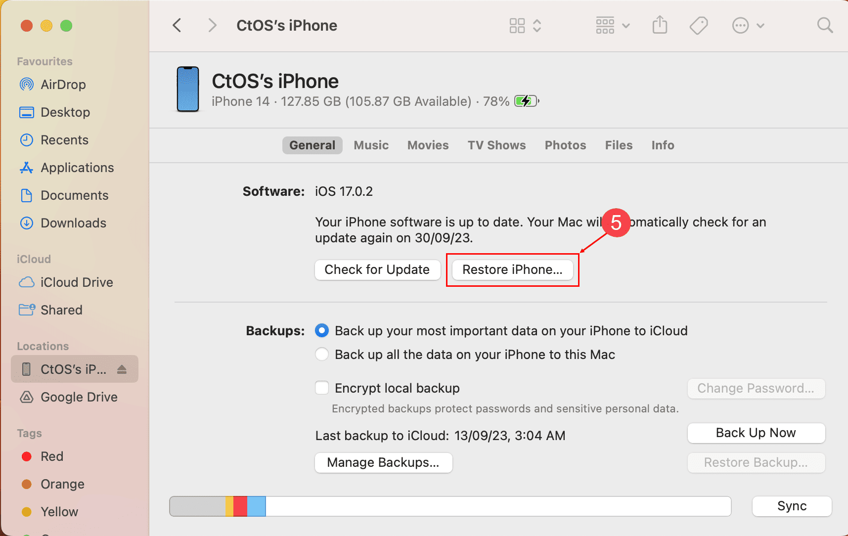 Restore iphone finder MSPoweruser
