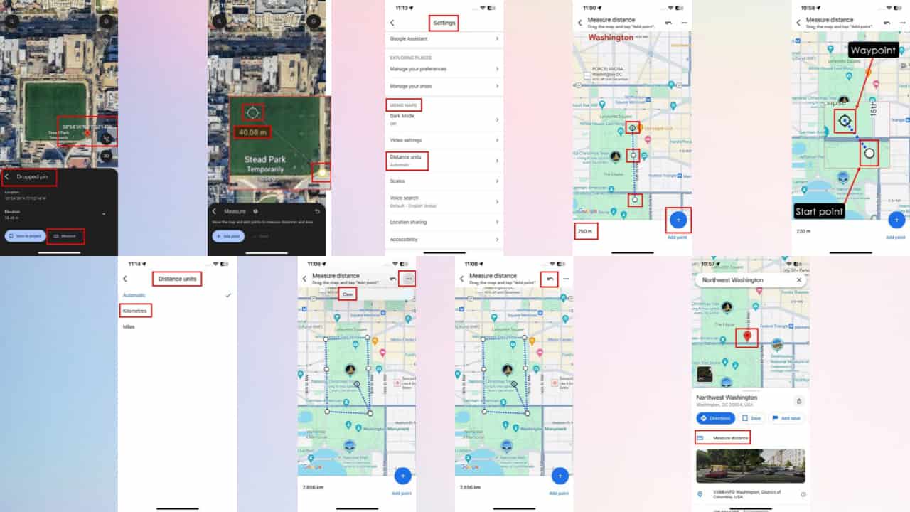 Measure Distance on Google Maps on iPhone HowTo Guide