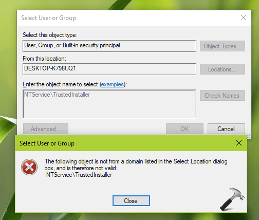 Restore WindowsApps folder owner to TrustedInstaller