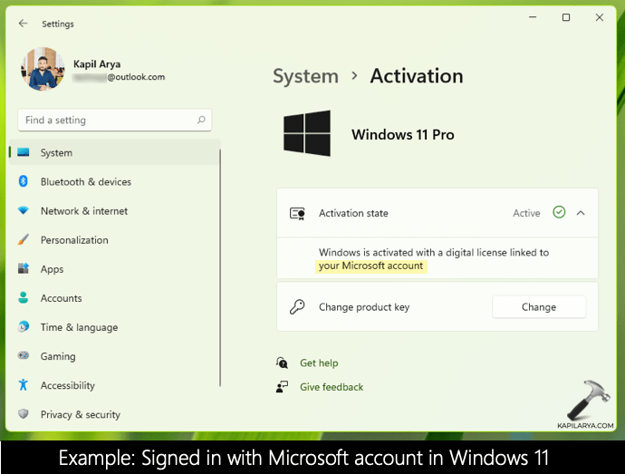 How to switch to local account in Windows 11
