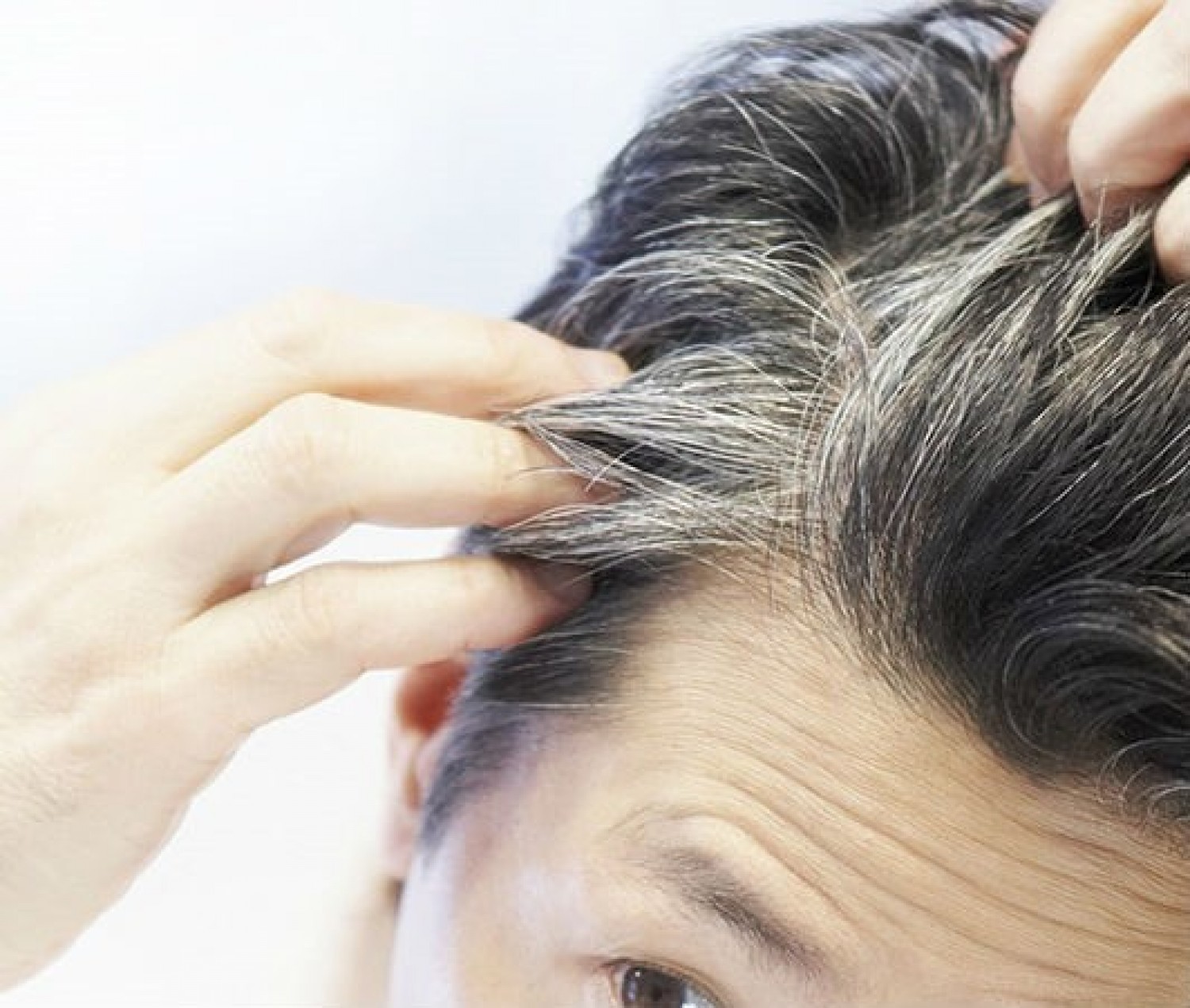 What is the interpretation of gray hair in a dream and the indication