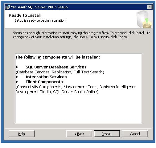 SQL SERVER 2005 INSTALLATION MSSQL Knowledge