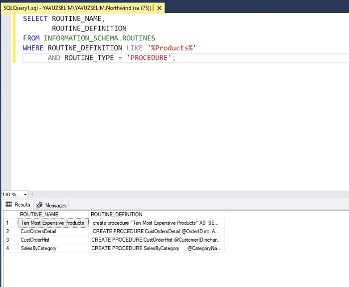 How to Find Which Stored Procedure Used the Table in SQL Server MSSQL