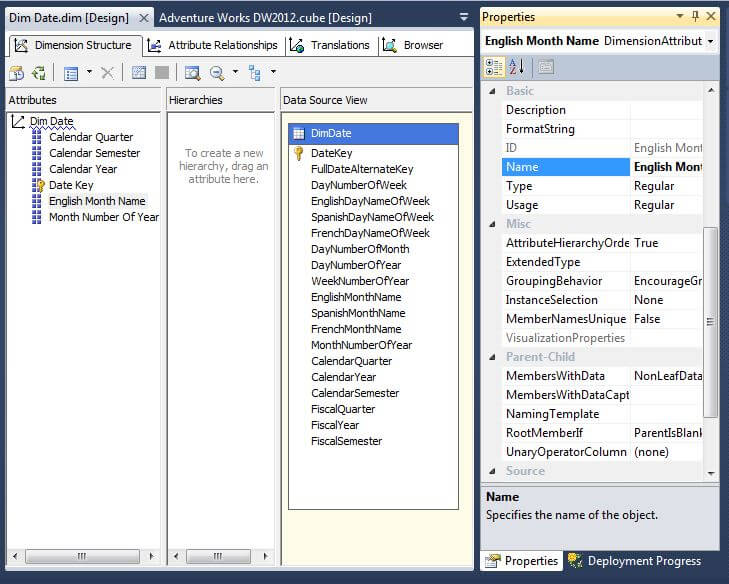 Change Sort Options on Dimension Attributes in SQL Server Analysis Services