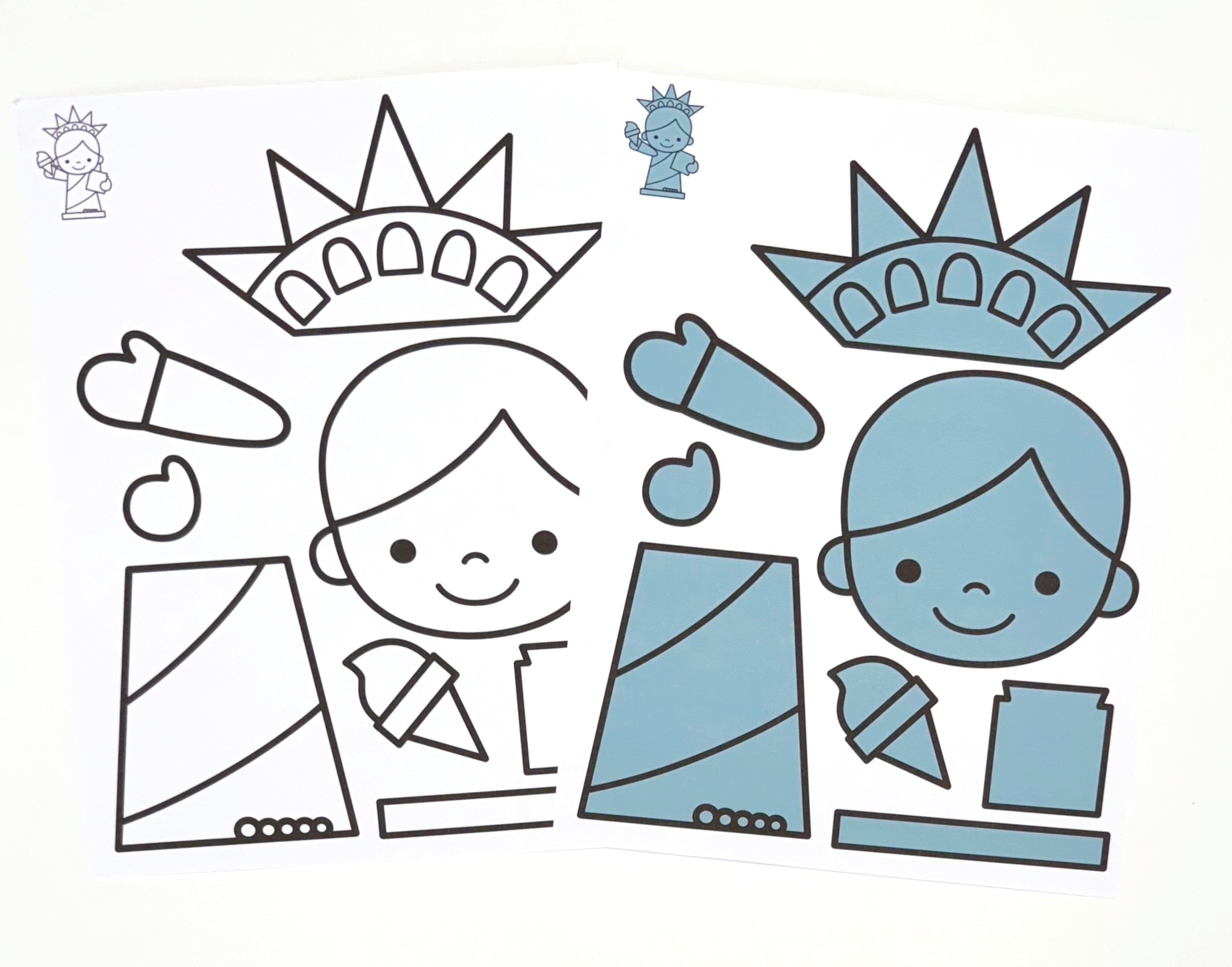 Statue of Liberty Craft Templates Ms. Stephanie's Preschool