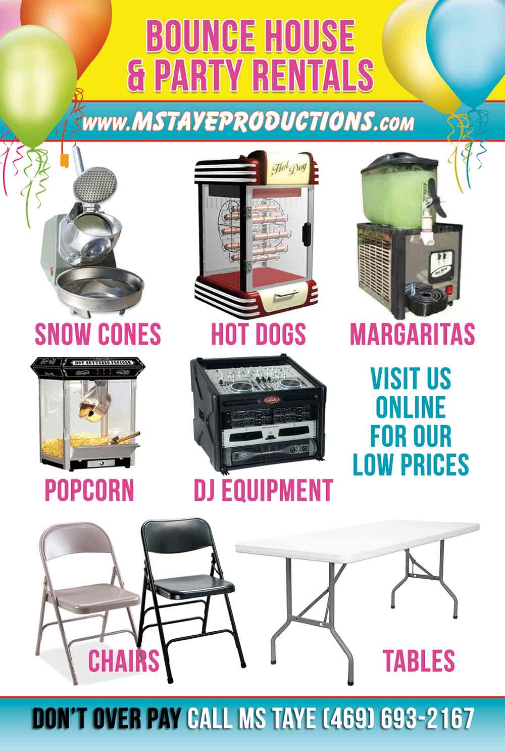 Bounce House Party Flyer