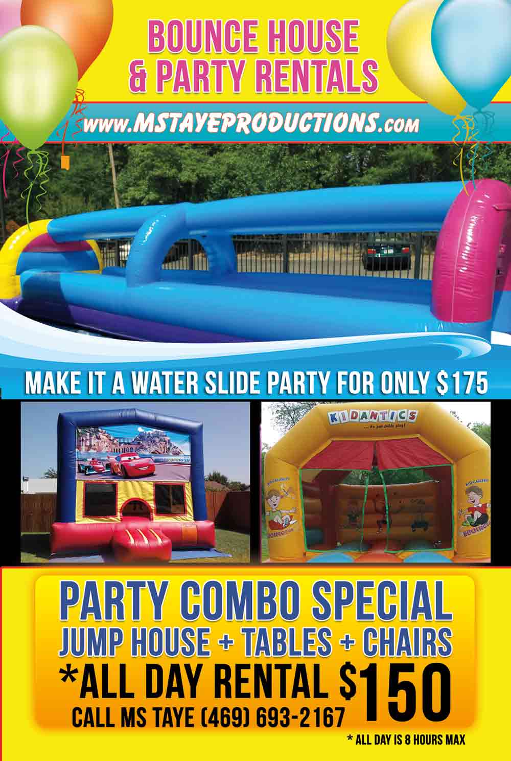 Bounce House Party Flyer
