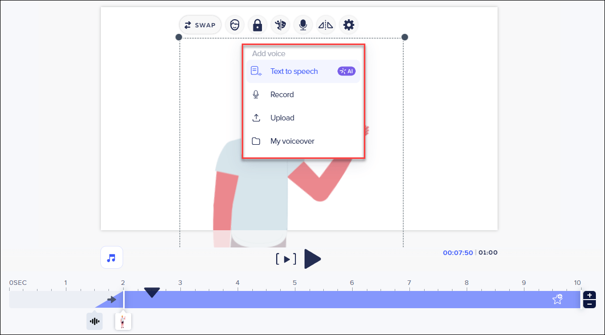 Adding Voice to a Character (LipSyncing) MS Teams