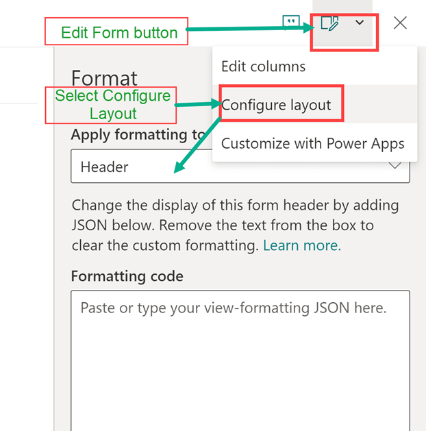 Customizing SharePoint List Add/Edit form layout using JSON MS