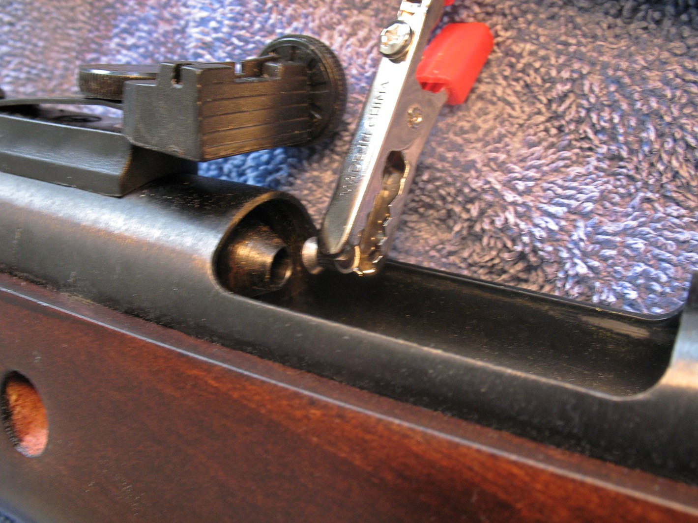 Underlever Air Rifle safety