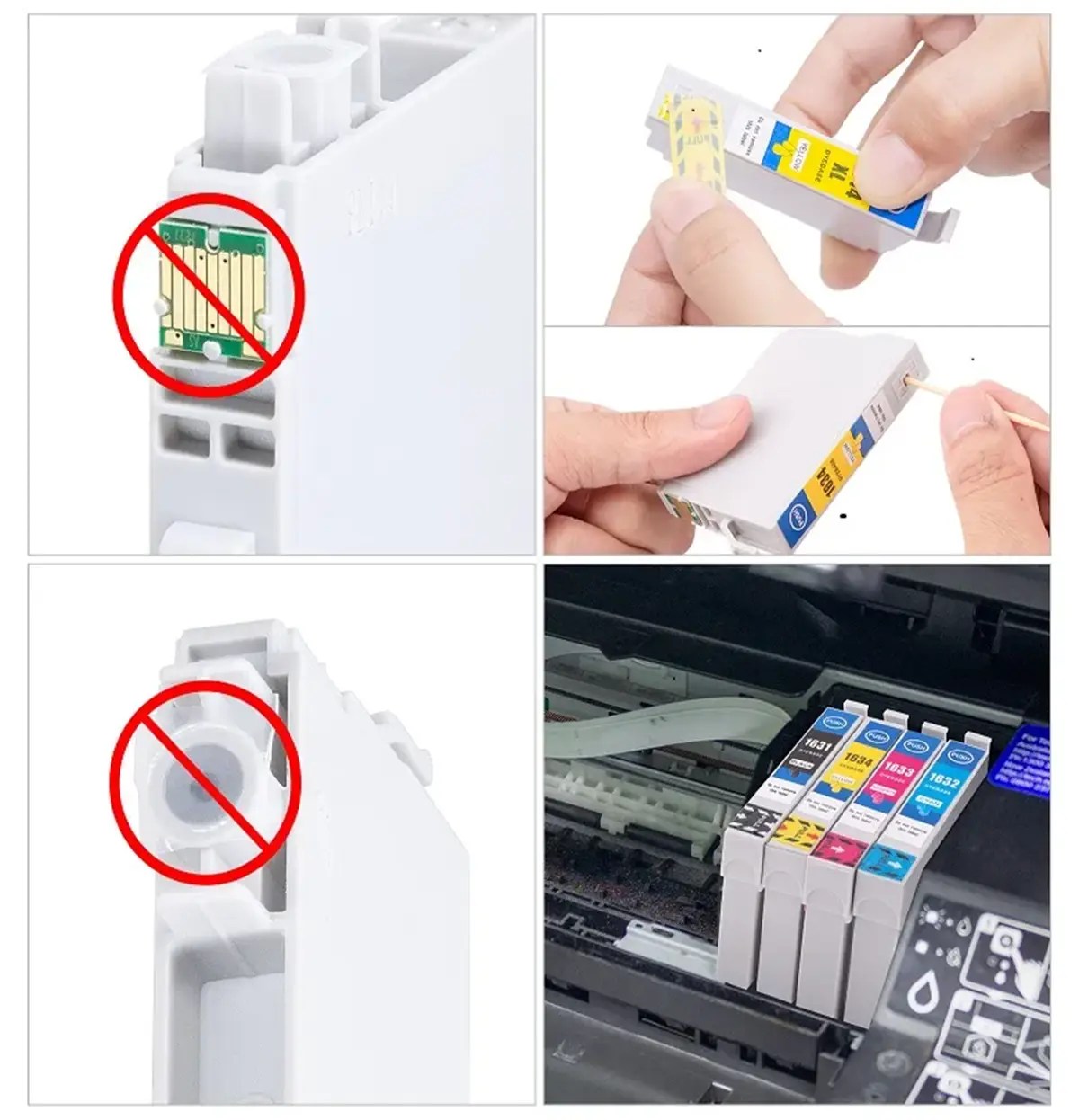 Epson 16XL Ink Cartridges (BK, C, M ,Y) MSUDOKU