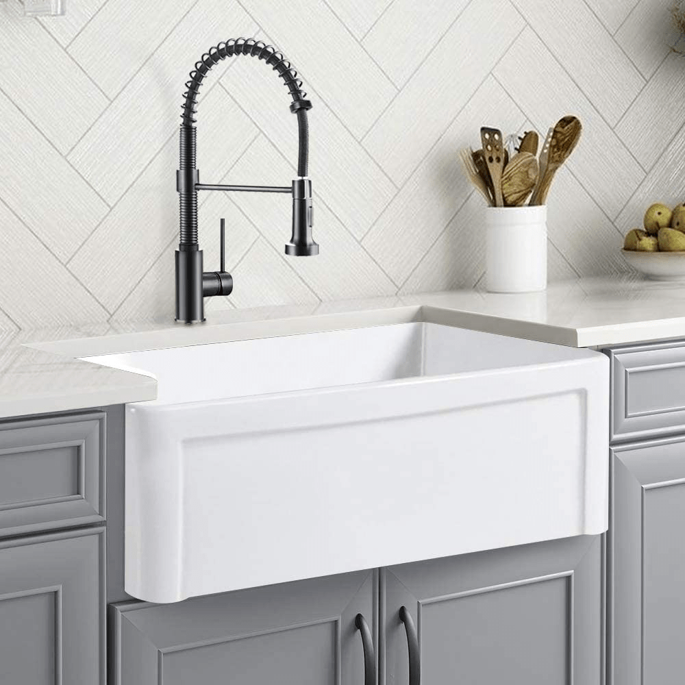 White extralarge farmhouse sink Ms Wila Kitchens & Bathrooms