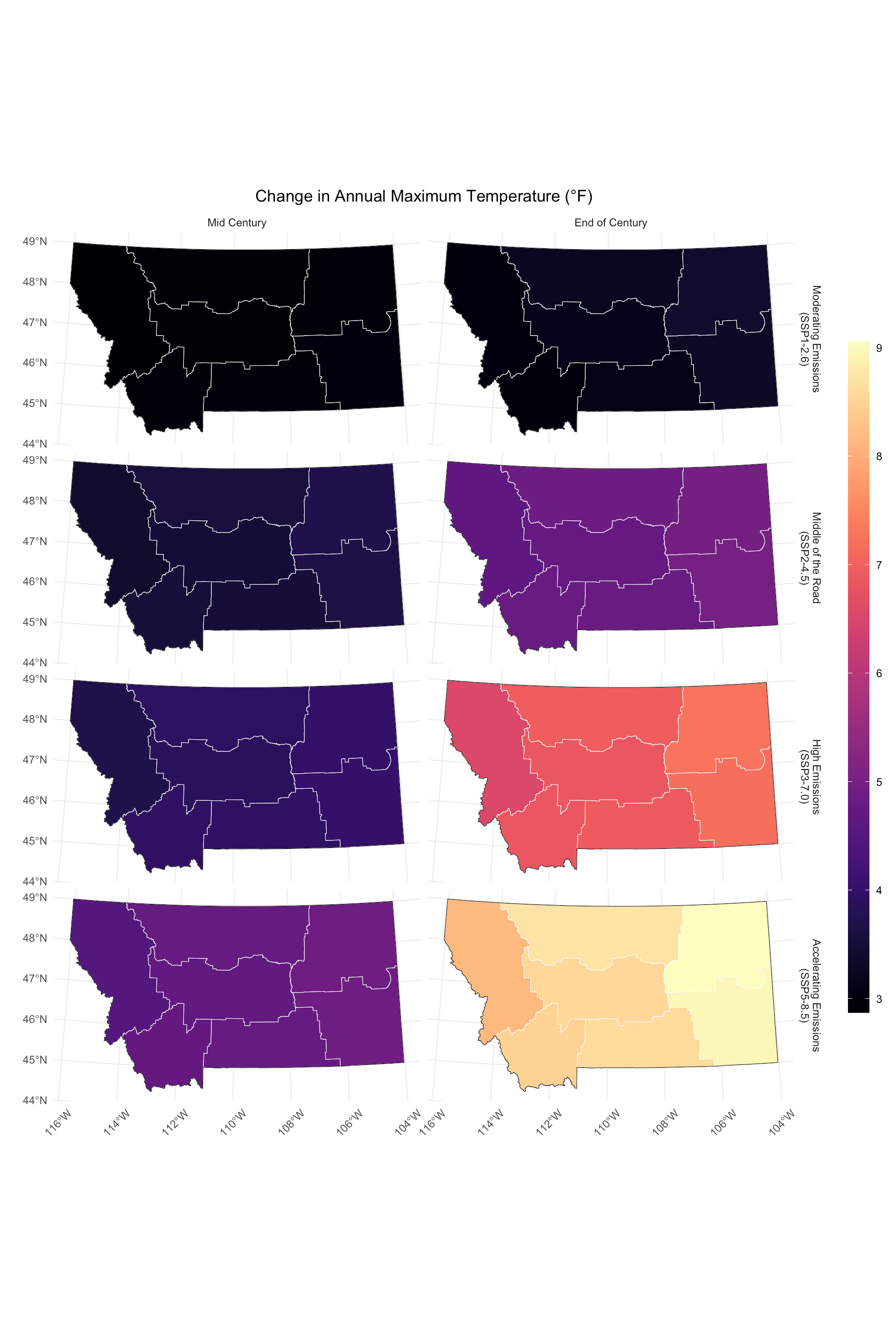 DRAFT Climate Change in Montana 5 Draft Future Projections