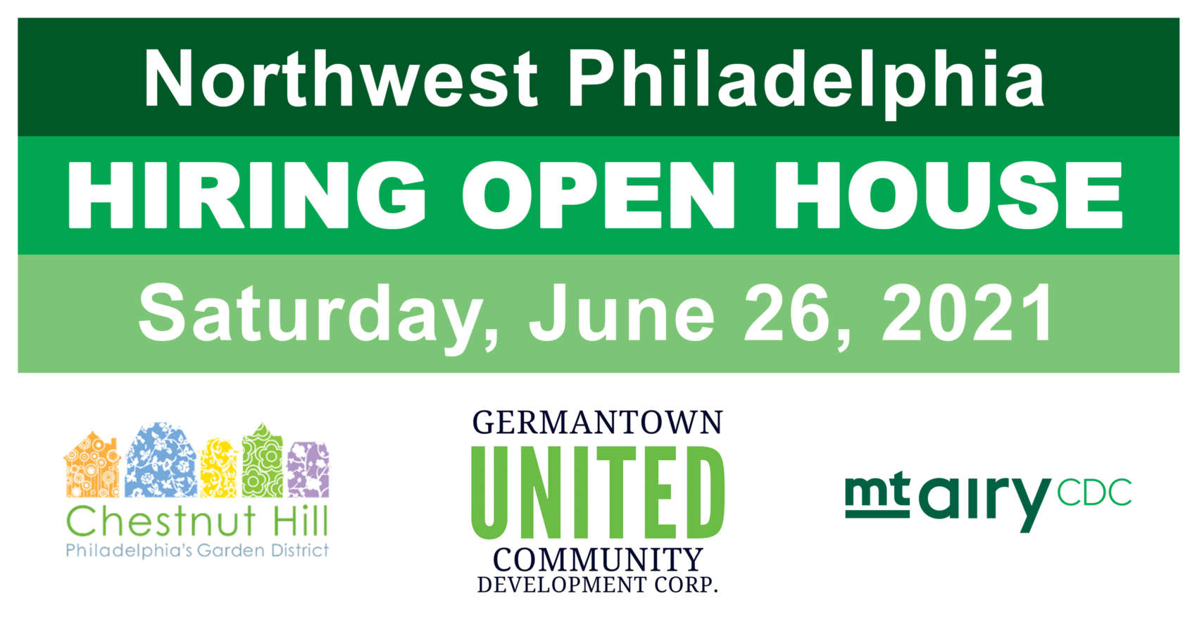 Northwest Philadelphia Hiring Open House Coming June 26 Mt. Airy