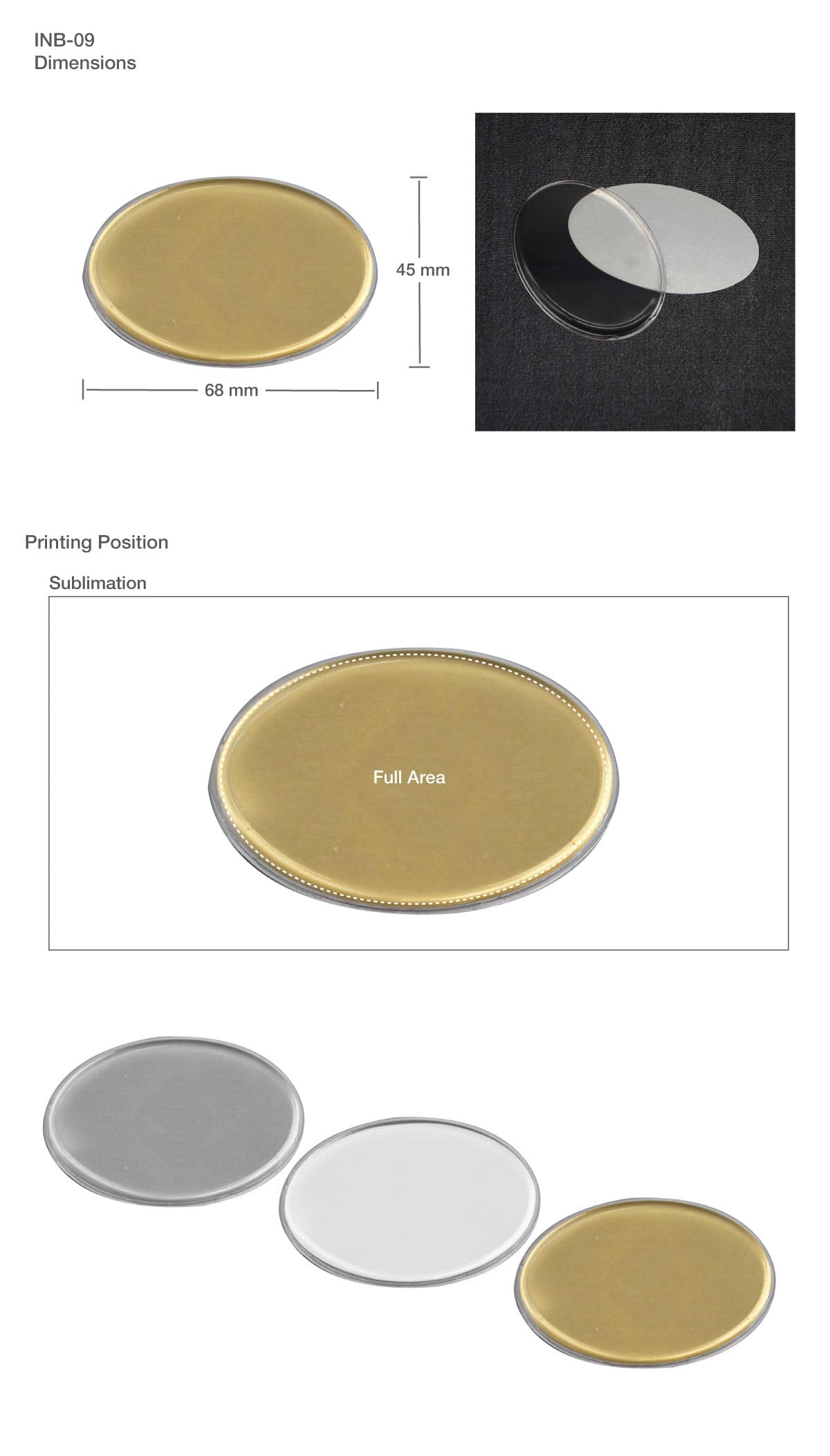 Lens Cover Oval Name Badge Magic Trading Company MTC