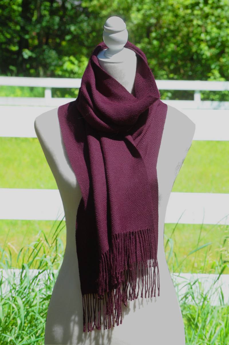 Pure Baby Alpaca Hand Woven Scarf (Multiple Colors Available) Mt