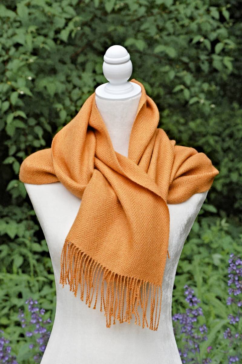 Pure Baby Alpaca Hand Woven Scarf (Multiple Colors Available) Mt