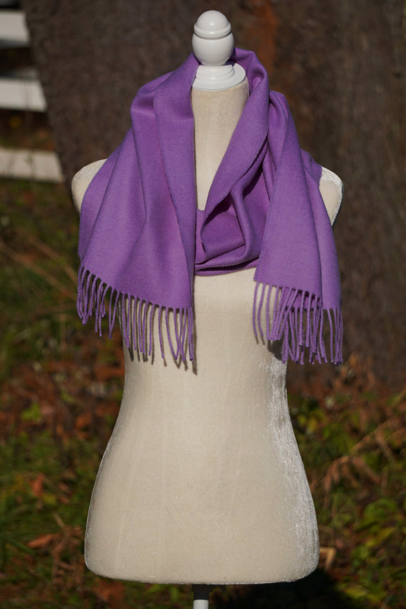 Pure Baby Alpaca Plush Scarf (Multiple Colors Available)