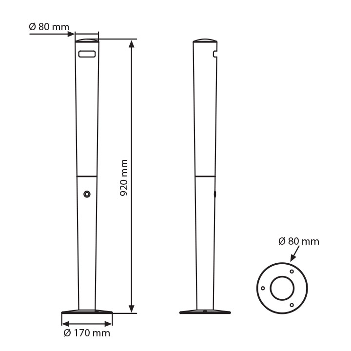 Stainless Steel Standup Ashtray MT Displays