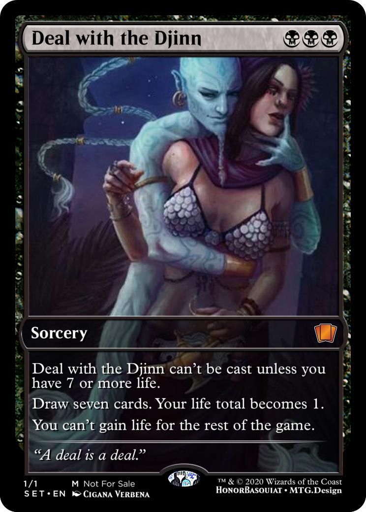 Take and Tempt + Deal with the Djinn Custom Card