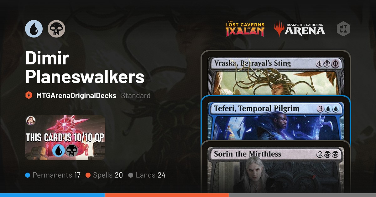 Standard Dimir Planeswalkers Deck by MTGArenaOriginalDecks • MTG Arena