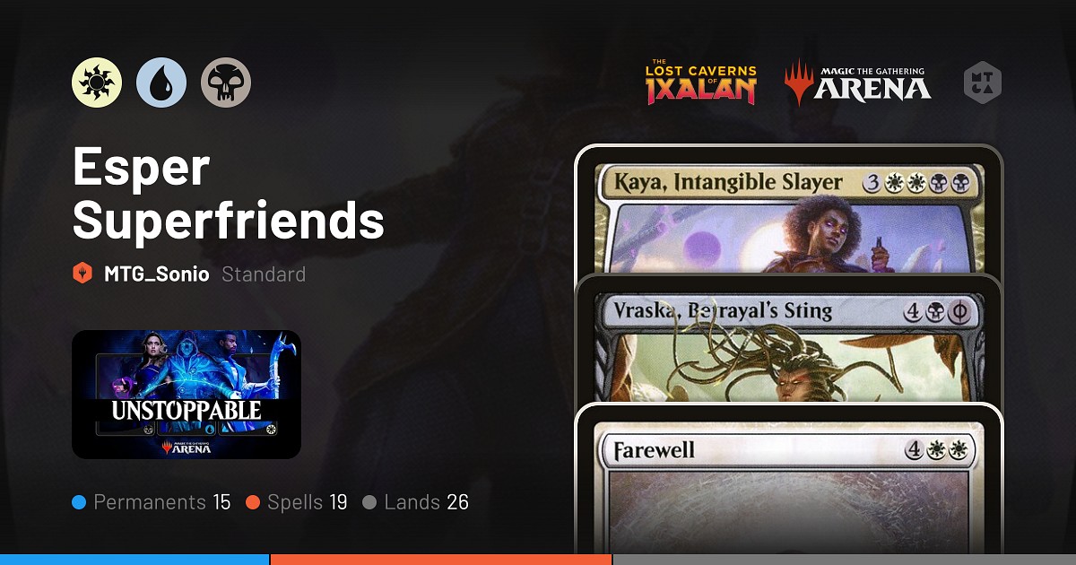 Standard Esper Superfriends Deck by MTG_Sonio • MTG Arena Decks