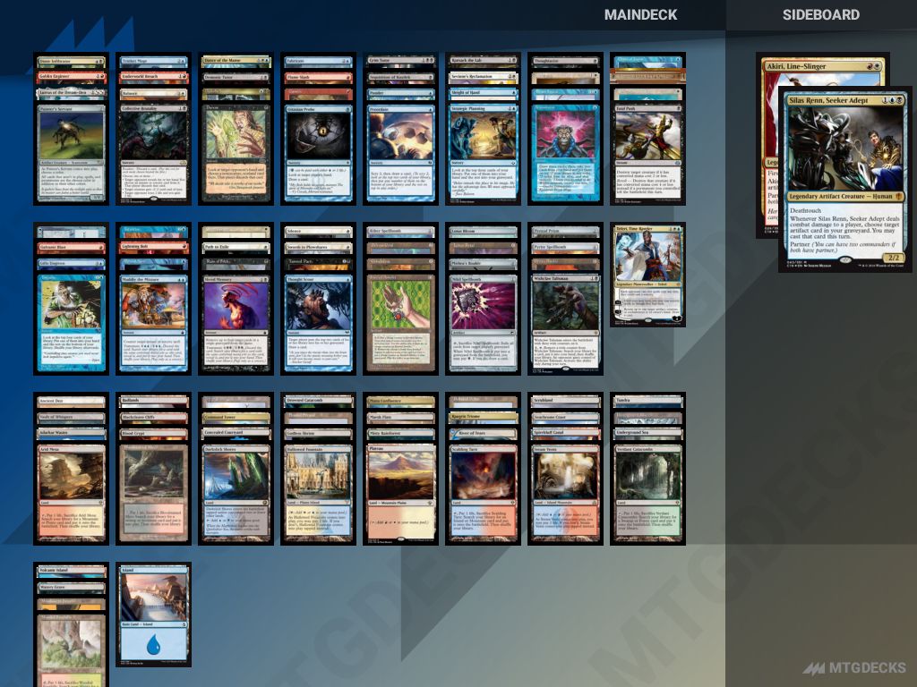 Top 2 Commander Decks from Commander League S3 Gold 1 on 20200718