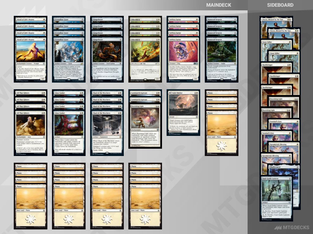 MonoWhite Aggro a Standard deck by Gustavo Mendez 𝗠𝗧𝗚𝗗𝗘𝗖𝗞𝗦